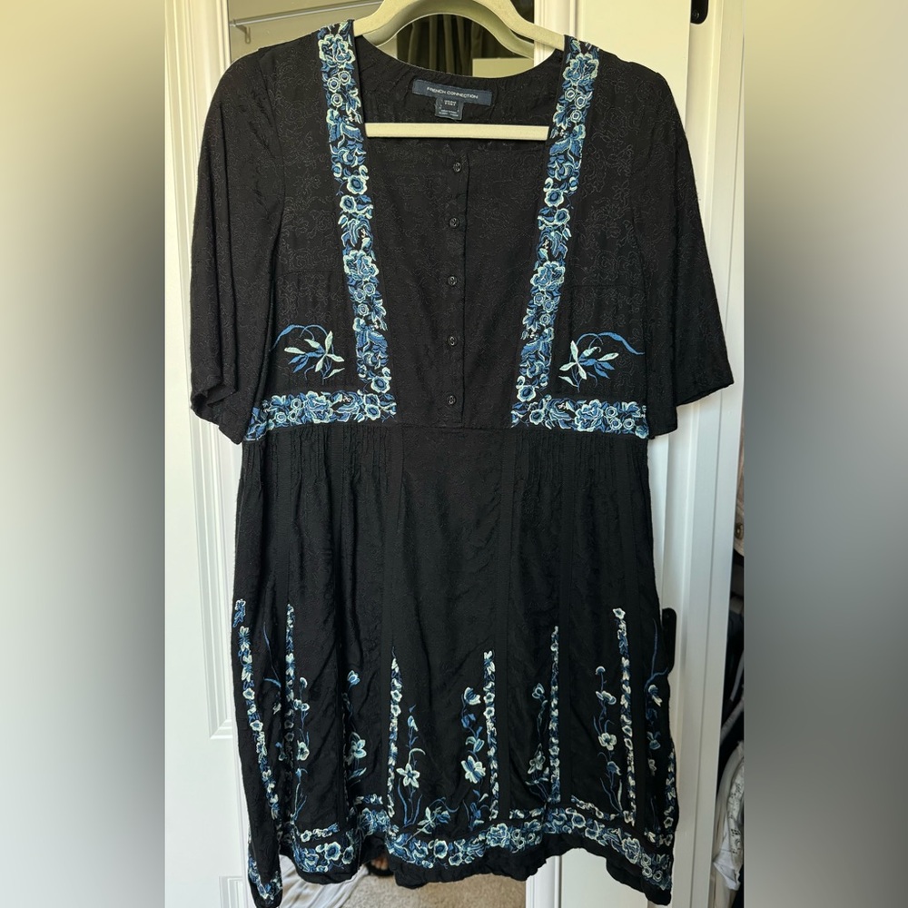 French Connection Embroidered Dress